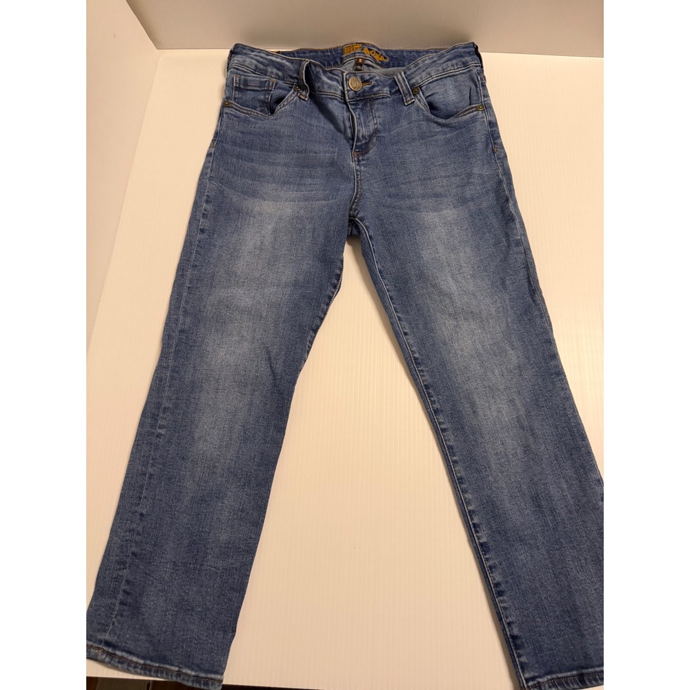 KUT from the Kloth Womens Size 8 Medium Wash Straight Leg Stretch Denim Jeans